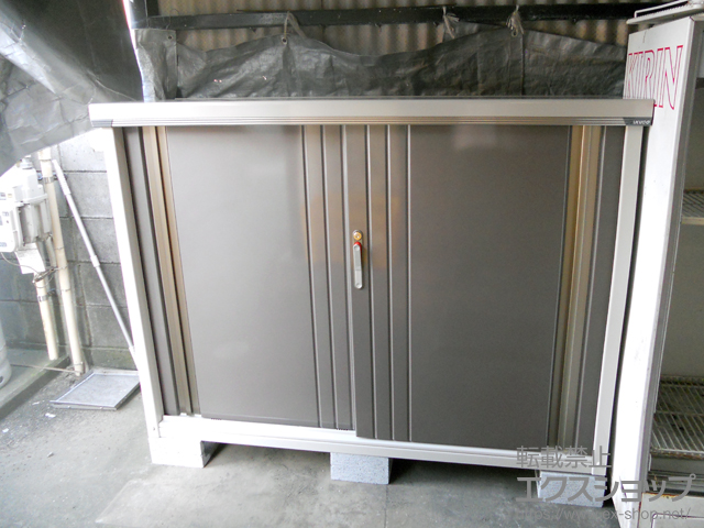 茨城県鹿嶋市のの物置・屋外倉庫 グランプレステージジャスト(M-155DF　CB) 施工例