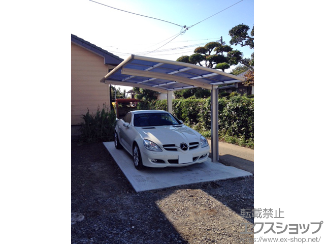 熊本県玉名郡長洲町ののカーポート プレシオスポート 積雪〜20cm対応 施工例