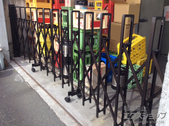 静岡県富士市ののカーゲート トリップゲート RB型 ノンレール 片開き 41S 施工例