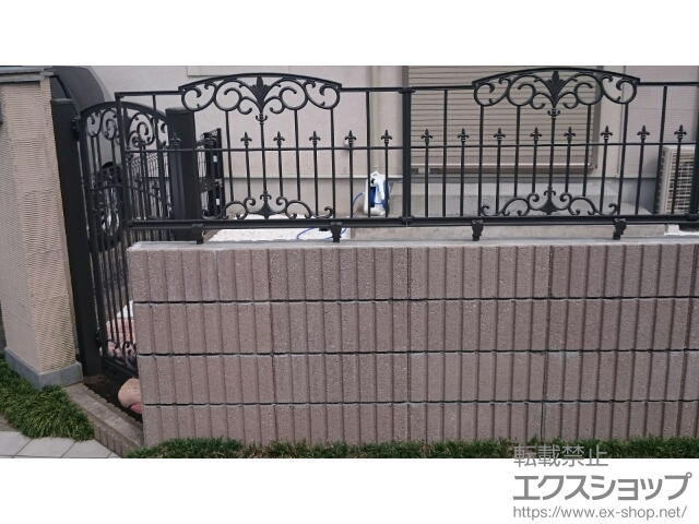 神奈川県藤沢市ののフェンス・柵 フェスタA型フェンス フリーポールタイプ 施工例