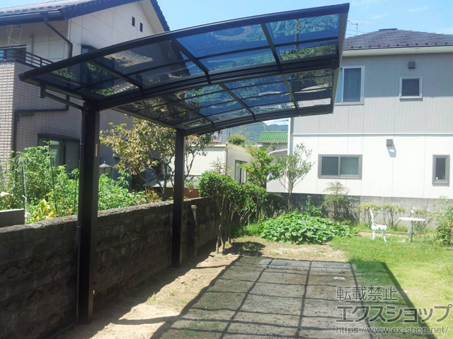 広島県広島市ののカーポート プレシオスポート 積雪〜20cm対応＋着脱式補助柱 2本入り×1セット 施工例