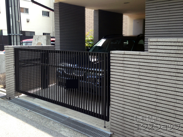兵庫県神戸市ののカーゲート オーバードアS2型 電動式 施工例