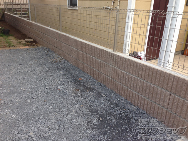 埼玉県さいたま市ののフェンス・柵 イーネットフェンス1F型 自由柱タイプ 施工例