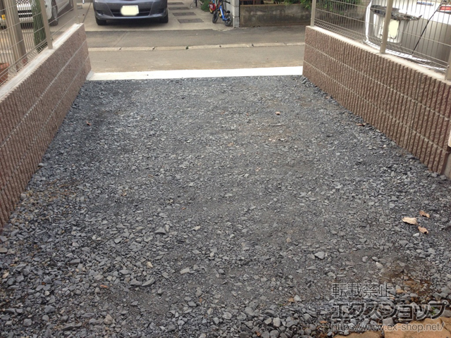 埼玉県さいたま市ののフェンス・柵 イーネットフェンス1F型 自由柱タイプ 施工例