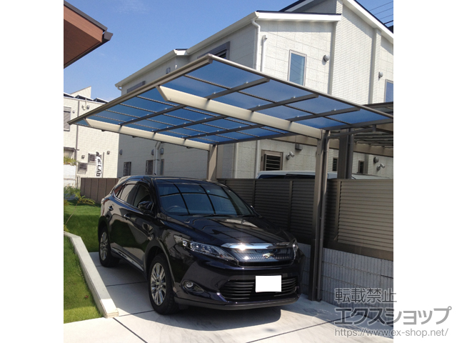 大阪府堺市ののカーポート ネスカF (フラットスタイル) 積雪〜20cm対応 施工例