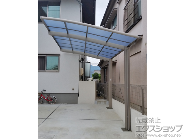 広島県広島市ののカーポート ネスカR (ラウンドスタイル) 積雪〜20cm対応 施工例