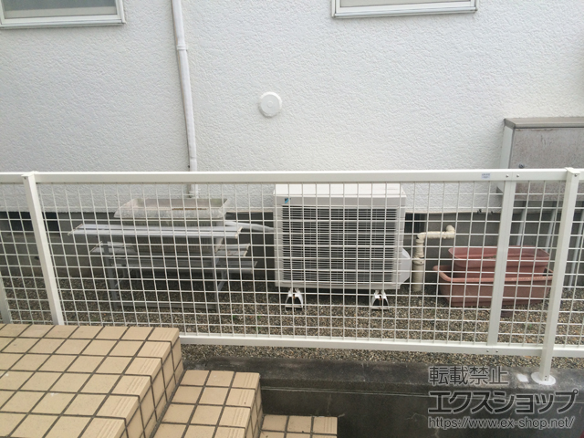 千葉県柏市ののフェンス・柵 アルメッシュフェンス 3型 フリーポールタイプ 施工例