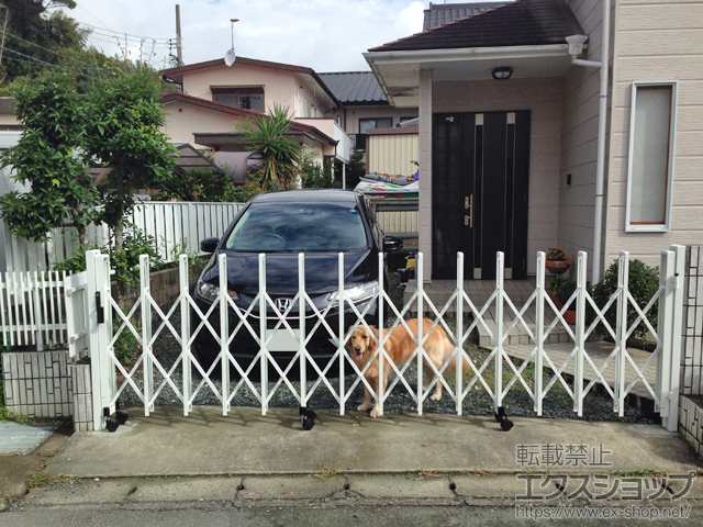 静岡県浜松市ののカーゲート トリップゲート RB型 ノンレール 片開き 41S 施工例