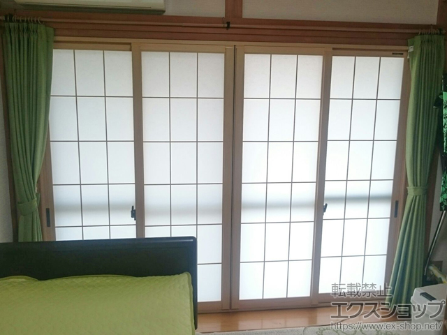 千葉県習志野市のの二重窓（内窓） プラマードU 引き違い窓 4枚建 施工例