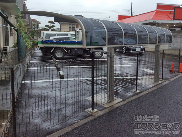 東京都葛飾区ののフェンス・柵 イーネットフェンス1F型 自由柱施工 施工例