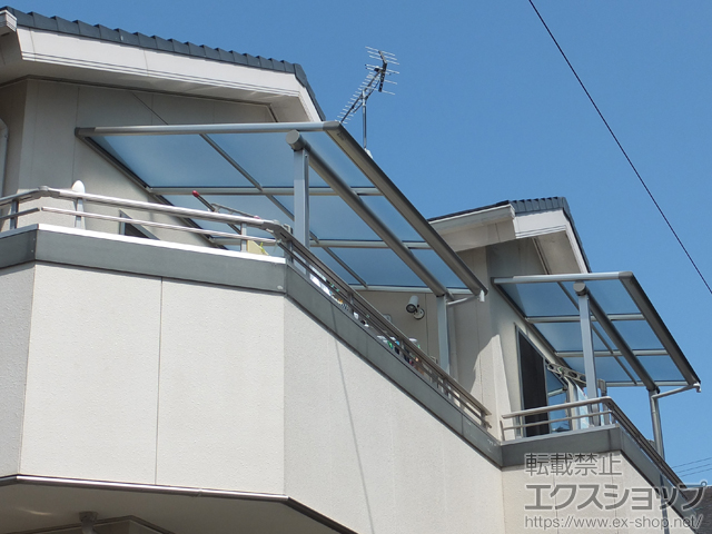 静岡県浜松市ののバルコニー・ベランダ屋根 ヴェクターテラス F型 屋根タイプ 単体 積雪〜20cm対応 施工例