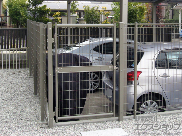 愛知県知多市のの門扉 ハイグリッド門扉N8型 片開き　柱使用 施工例