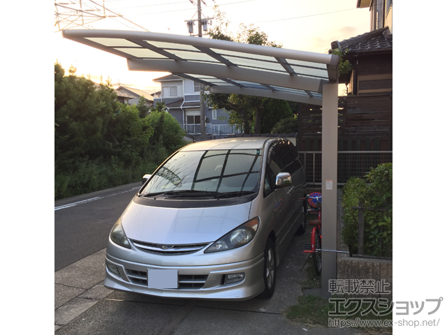 愛知県名古屋市ののカーポート ネスカR (ラウンドスタイル) 積雪〜20cm対応 施工例
