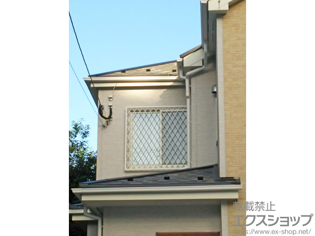 福岡県福岡市のLIXIL リクシル（トステム）の面格子・窓格子 アルミ面格子 ヒシクロス 施工例