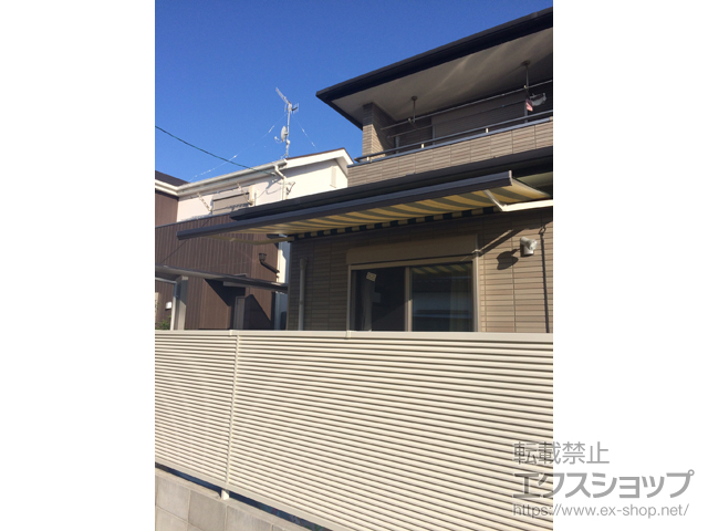 和歌山県岩出市のLIXIL リクシル（トステム）のオーニング・日よけ 彩風C型 手動式 施工例