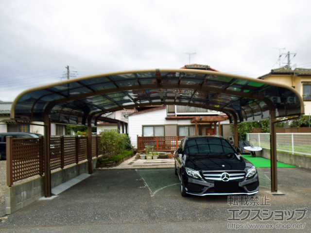 千葉県鎌ケ谷市のLIXIL リクシル（トステム）のカーポート テールポートシグマIII ワイド 積雪〜20cm対応 施工例