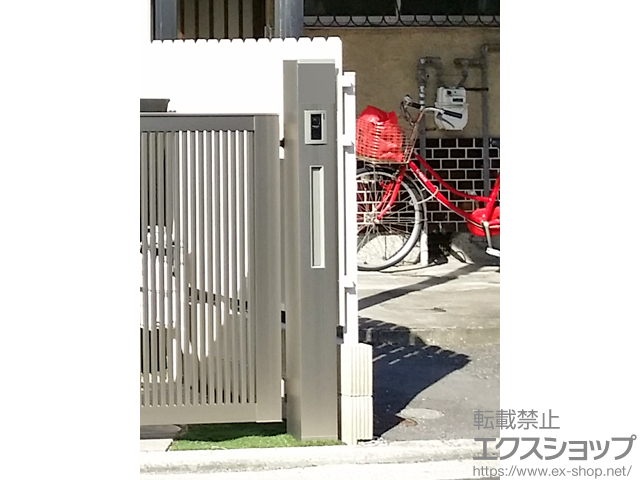 大阪府堺市のの機能門柱・ポスト ファンクションユニット ウィルモダンスリム 施工例