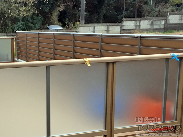 神奈川県大和市ののフェンス・柵 サニーブリーズフェンスM型 間仕切りタイプ 施工例