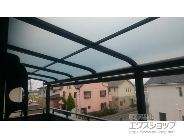 埼玉県富士見市ののテラス屋根 ヴェクターテラス R型 屋根タイプ 連棟 積雪〜20cm対応 施工例