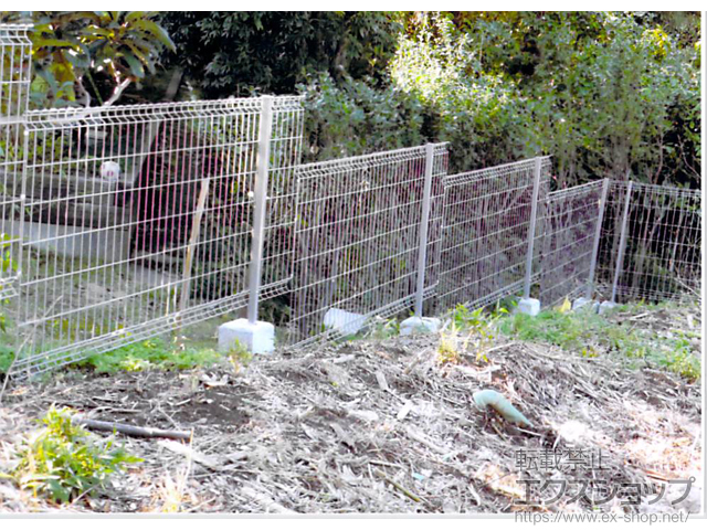 千葉県千葉市ののフェンス・柵 ハイグリッドフェンスN8型 フリーポールタイプ 施工例