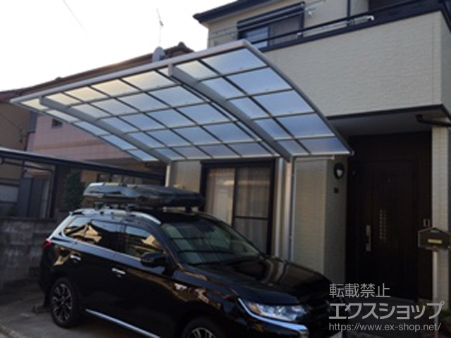 愛知県安城市ののカーポート ネスカR (ラウンドスタイル) 積雪〜20cm対応 施工例