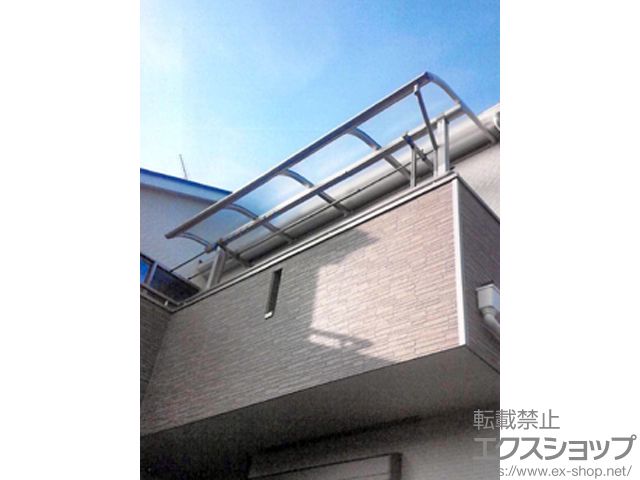 埼玉県川口市ののバルコニー・ベランダ屋根 プレシオステラス R型 屋根タイプ 単体 積雪〜20cm対応 施工例