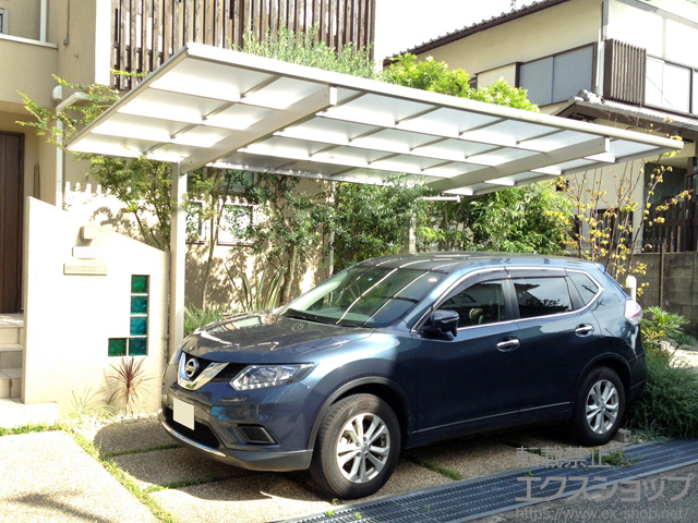 兵庫県西宮市ののカーポート エフルージュグラン　積雪〜20cm対応 施工例