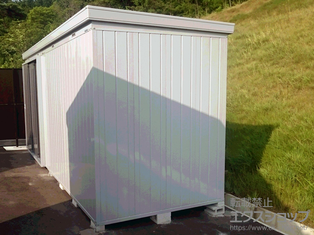 岐阜県土岐市のの物置・屋外倉庫 ネクスタ大型 一般型（NXN-100H　PG）＋ネクスタ大型 オプション 施工例