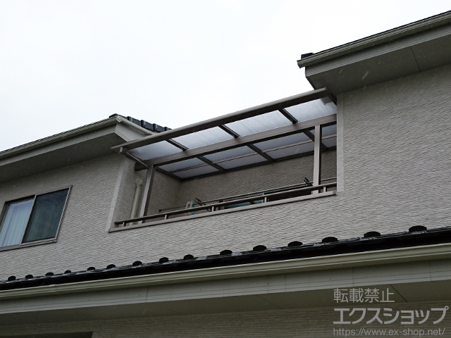 福島県福島市のLIXIL リクシル（トステム）のバルコニー・ベランダ屋根 ライザーテラスII F型 1500 屋根タイプ 単体 積雪〜50cm対応 施工例