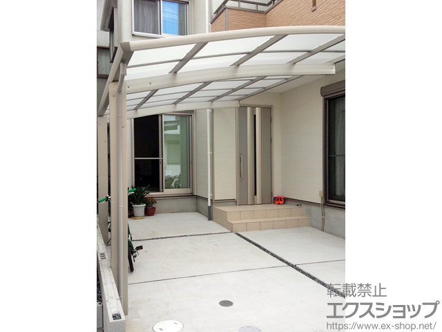 大阪府高槻市ののカーポート プレシオスポート 積雪〜20cm対応 施工例