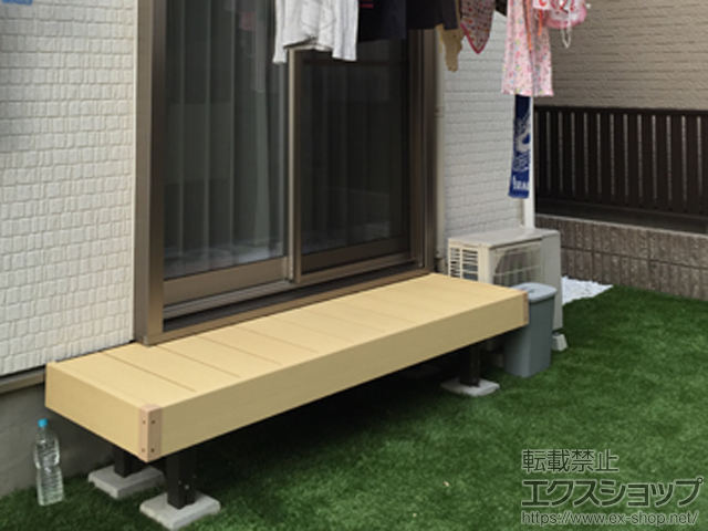 三重県四日市市ののウッドデッキ 樹ら楽ステージ 施工例