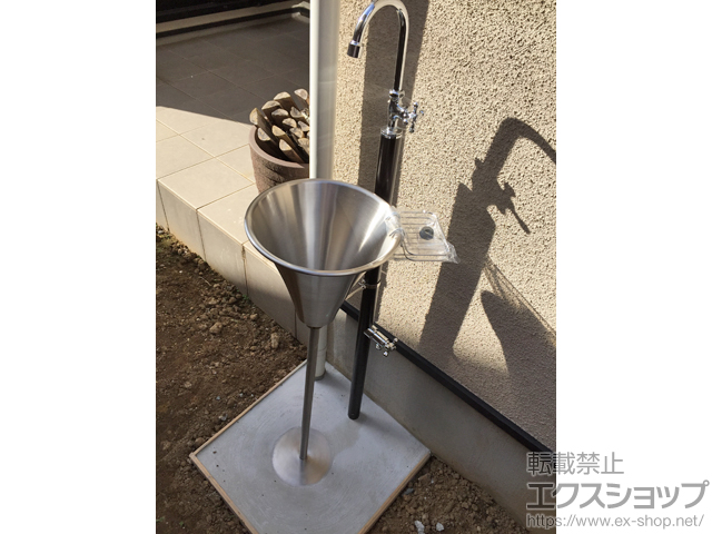 神奈川県横浜市のの立水栓・ガーデンシンク ガーデンシンクフィーノ 2口 左右仕様 施工例