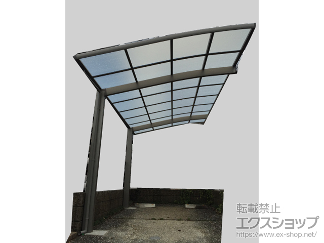 福岡県福岡市ののカーポート ネスカR (ラウンドスタイル) 積雪〜20cm対応 施工例