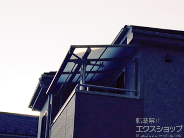 埼玉県戸田市ののバルコニー・ベランダ屋根 ヴェクターテラス F型 屋根タイプ 単体 積雪〜20cm対応 施工例