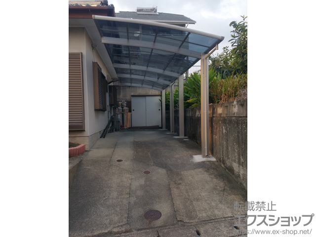 静岡県富士市ののカーポート プレシオスポート 縦連棟 積雪〜20cm対応 施工例