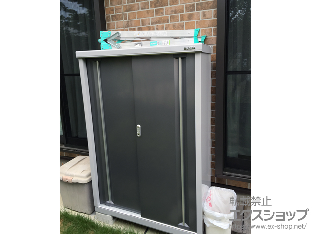 茨城県つくば市のの物置・屋外倉庫 シンプリー 一般型（MJX-114DP PG） 施工例