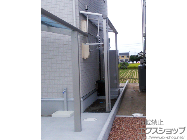 島根県出雲市ののテラス屋根 ヴェクターテラス F型 テラスタイプ 単体 積雪〜20cm対応 施工例