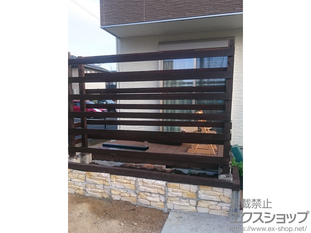 岡山県総社市ののウッドデッキ マージウッドデッキ 施工例