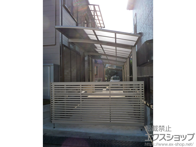 神奈川県厚木市ののカーゲート オーバードアS3型 手動式 施工例