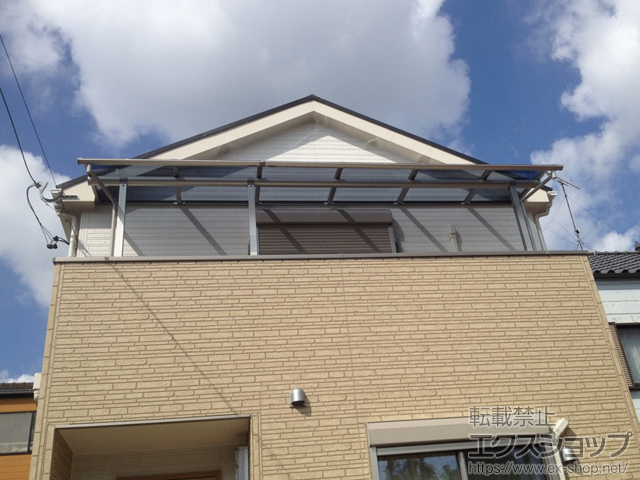 愛知県名古屋市ののバルコニー・ベランダ屋根 プレシオステラス R型 屋根タイプ 連棟 積雪〜20cm対応 施工例