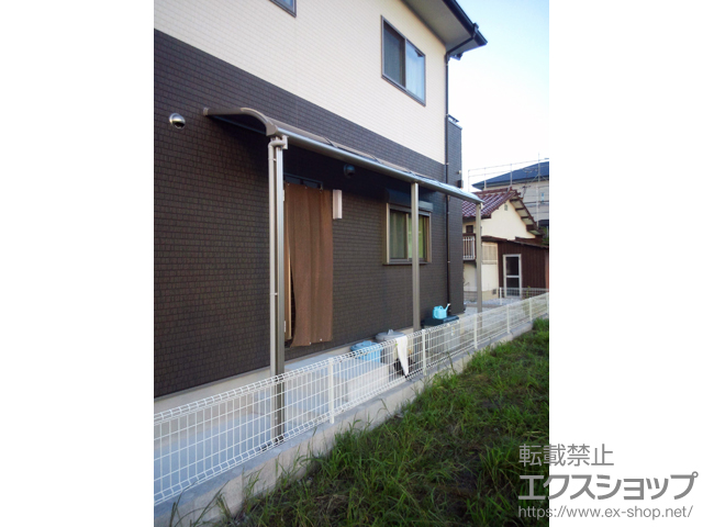 福岡県鞍手郡小竹町ののテラス屋根 プレシオステラス R型 テラスタイプ 連棟 積雪〜20cm対応 施工例