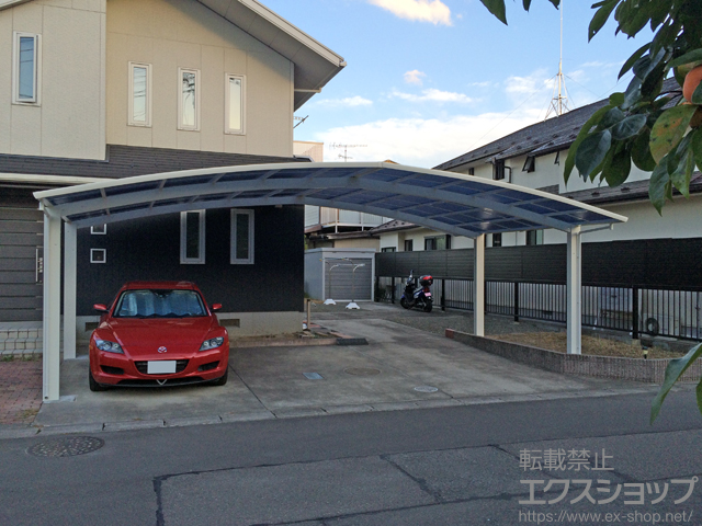 宮城県仙台市ののカーポート レイナトリプルポートグラン 積雪〜20cm対応 施工例