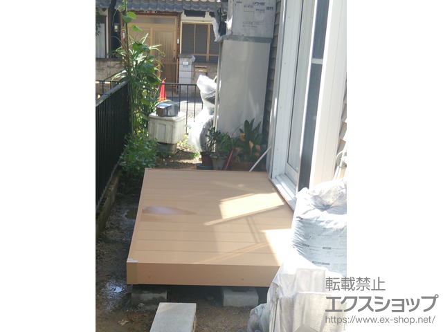 大阪府枚方市ののウッドデッキ リウッドデッキ 200 施工例
