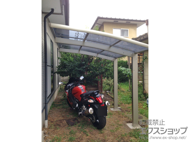 長野県上田市ののサイクルポート・駐輪場 レイナポートグランミニ 積雪〜20cm対応 施工例