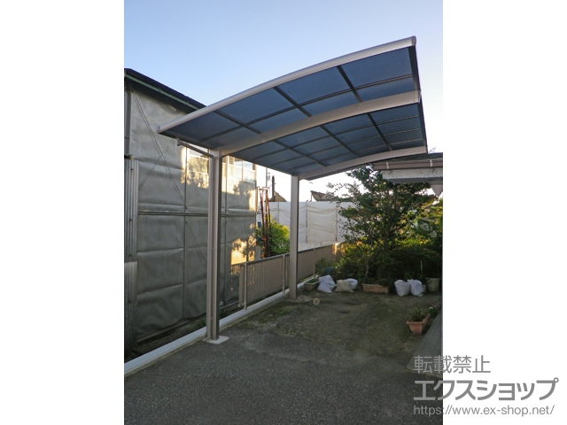 広島県東広島市ののカーポート ネスカR (ラウンドスタイル) 積雪〜20cm対応 施工例