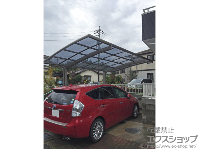 愛知県日進市ののカーポート ネスカR (ラウンドスタイル) 積雪〜20cm対応 施工例