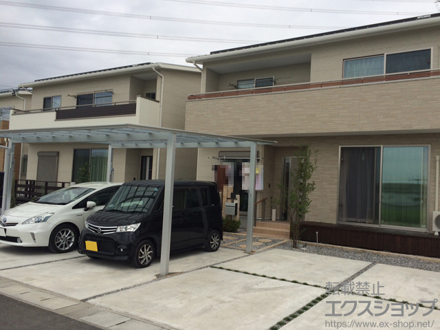 岐阜県安八郡神戸町のLIXIL(リクシル)カーポート施工例(ネスカF