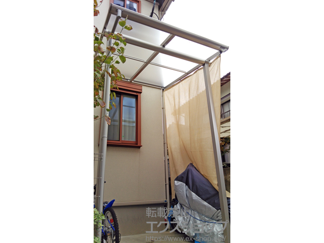 福岡県福岡市ののテラス屋根 プレシオステラス F型 テラスタイプ 単体 積雪〜20cm対応 施工例