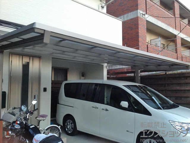 京都府京都市ののサイクルポート・駐輪場 ルーフェス 積雪〜20cm対応 施工例