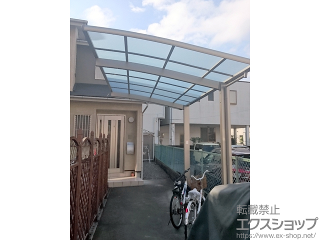 静岡県静岡市ののカーポート ネスカR (ラウンドスタイル) 積雪〜20cm対応 施工例